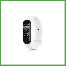 Bezos Mi Band 4 Uyumlu Klasik Kordon - Beyaz Mgc