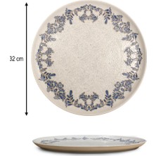 6'lı Valencia Servis Tabağı (Pizza) 32CM Dijital Valeria-A Rinart