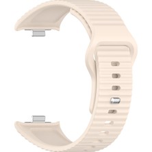 Microsonic Xiaomi Redmi Watch 5 Kordon Wave Design Silicone Band Bej