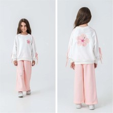 Name Baby & Kids Kız Çocuk Çiçek Desenli Eşofman TAKIMJAB-14022