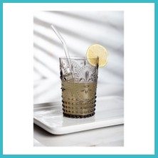 Defne Store Akrilik Füme Tekli Kısa Bardak & Su Meşrubat Kahve Yanı Bardağı 400 ml ( Cam Değildir ) Dfnbez
