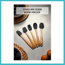 Defne Store 5 Parça Bambu Saplı Mini Supatula Seti Dfnbez