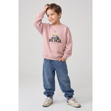 Dmb Kids Erkek Çocuk Ayı Baskılı Kot Pantolon Takım DMB-4220