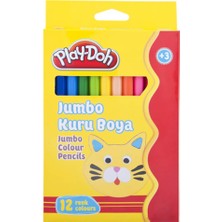 Play-Doh PLAY-KU008 Kuruboya Jumbo Üçgen 12 Renk