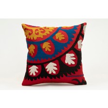 Kilim Wholesale Suzani Kumaştan Yapılmış Kırlent Kılıfı, 40X40 cm
