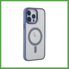Bezos iPhone 14 Pro Uyumlu Kılıf Room Magneticsafe Silikon - Sierra Blue Mgc
