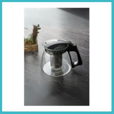 Defne Store Süzgeçli Cam Demlik 1100 ml Dfnbez