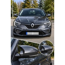 Renault Megane 4 2019MODEL Araca Özel Boyalı Arsenik Gri Yarasa Ayna Kapağı A+