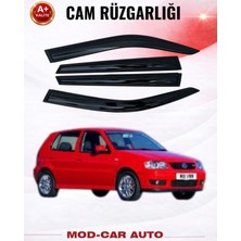 Volkswagen Polo 1995-2001 Hb Araca Özel Premium Cam Rüzgarlığı A+ (Pianoblack)