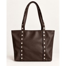 Viola Moda Bayan Metal Detaylı Büyük Boy Omuz Çantası