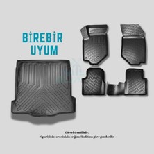 Tr Mıllguard Millguard Togg T10X 2023 Sonrası ile Uyumlu 3D Lazer Kesim Bagaj Havuzu ve Paspas Tak
