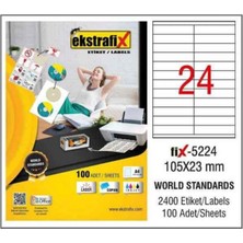 İnter Ekstrafix FIX-5224 Lazer Etiket 105X23MM