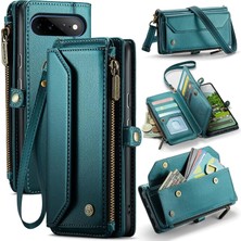 Tr Crossbody Cep Telefonu Kılıfı Google Pixel 11 Pro Xl Için, Mavi