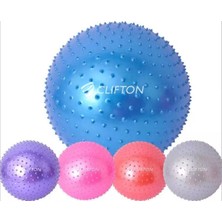 Tr Clifton Dikenli Yoga Pilates Aeorobik Jimnastik Topu 65 cm Mor+ Pompa
