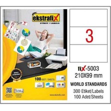 İnter Ekstrafix FIX-5003 Lazer Etiket 210X99MM