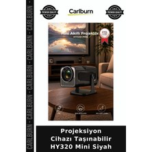 Carlburn Özel Üretim Projeksiyon Cihazı Taşınabilir HY320 Mini Siyah Seyahat Toplantı Görüntü