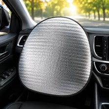 Tr Araç Direksiyonu Güneş ve Isı Uv Koruma Kılıfı Katlanabilir Reflektif Tasarım 1 Adet AL56