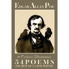 Step Kitap Edgar Allan Poe Fifty-Four Poems: The Best Of E.a.poe Poetry: The Raven; Lenore; The Sleeper; Annabel Lee And Many Other Famous Poems