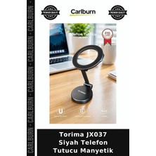 Carlburn Delux Serisi Torima JX037 Siyah Telefon Tutucu Manyetik Oto Aksesuar Cep Aksesuarı Araç Içi Stant