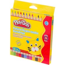 Play-Doh PLAY-KU009 Kuruboya Naturel Jumbo 12 Renk
