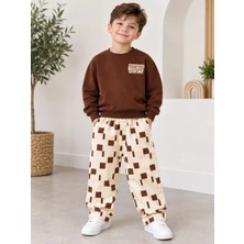 Name Baby & Kids Erkek Çocuk Damalı  Eşofman Takım JAB-17189