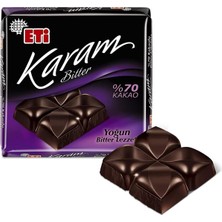 Tr Karam%70 Kakaolu Bitter Çikolata 60 G x 10 Adet