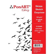 Ponart PHM10-102 Eskiz Blok 100GR A5 50YP