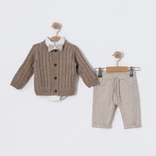 Name Baby & Kids Erkek Bebek Triko 3 Lü Takım CON-9027