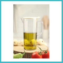Defne Store Akrilik Ölçekli Şeffaf 1 Lt Yağlık & Yağdanlık & Ölçü Kabı ( Cam Değildir ) Dfnbez