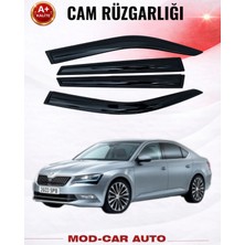 Skoda Superb 2015-2020 Araca Özel Premium Cam Rüzgarlığı A+ (Pianoblack)
