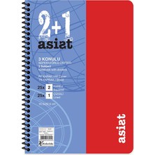 Keskin 351553-99 Defter Asist Ayraçlı Spiralli Pp Kapak 16.5X22.5 2+1 75YP