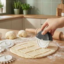 Mapple Home 4 Başlıklı Tak Çıkar Hamur Şekillendirme Seti Silikon Saplı Pratik Kesme Aparatı Hamur Kesici