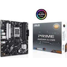Asus Prıme A620AM-A-CSM Ddr5 7600MHZ(OC) M.2 Am5