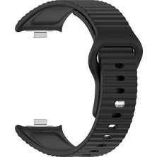 Microsonic Xiaomi Redmi Watch 6 Active Kordon Wave Design Silicone Band Siyah
