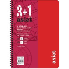 Keskin 351563-99 Defter Asist Ayraçlı Spiralli Pp Kapak 16.5X22.5 3+1 100YP