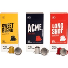 Tr Sweet Blend, Long Shot, Acme Kapsül Kahve 30 Adet (3 Paket)