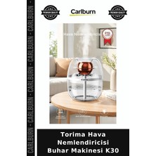 Carlburn Delux Serisi Torima Hava Nemlendiricisi Buhar Makinesi K30 Çift Çıkışlı Makine Ofis