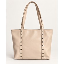 Viola Moda Bayan Metal Detaylı Büyük Boy Omuz Çantası