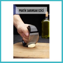 Defne Store Tutma Kollu Paslanmaz Çelik Sarımsak Ezici Doğrayıcı Dfnbez