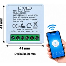 Tr Tek Kanal Akıllı Wifi Anahtar Rölesi Tuya & Smart Life App Uyumlu