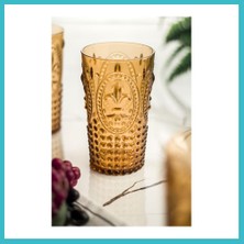 Defne Store Akrilik Bal Tekli Uzun Bardak & Su Meşrubat Bardağı 750 ml ( Büyük Boy & Cam Değildir ) Dfnbez