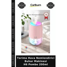 Carlburn Torima Hava Nemlendirici Buhar Makinesi H6 Pembe 200ML Aroma Cihazı Ferahlatıcı Koku Dağıtıcı