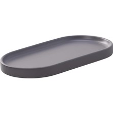 Tr Dekoratif Oval Tepsi 29X15 cm – Banyo Tezgah Organizer, Sabunluk ve Kozmetik Düzenleyici, Mode