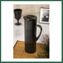 Vintessy Vıntessy Akrilik Barok 1,5 Lt Siyah Sürahi (Buzdolabı Kapak Rafına Sığar) BZS01