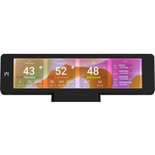 Zalman ZM-MF916 Black 9,16 Inç IPS 1920×462 60 Hz USB Sistem Izleme Ekran Modülü + Stand