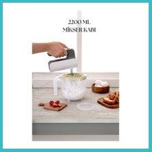 Defne Store 2200 ml Mikser Kabı Beyaz & Ölçü Kabı & Saklama KABI-DNY0024 Dfnbez