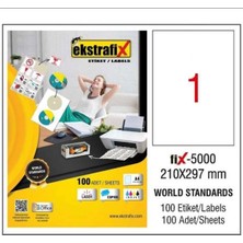 İnter Ekstrafix FIX-5000 Lazer Etiket 210X297MM