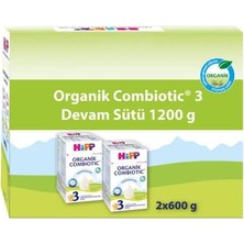 Hipp Organik Combiotic Devam Sütü 2X600 gr No:3