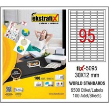 İnter Ekstrafix FIX-5095 Lazer Etiket 30X12MM