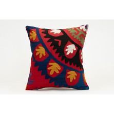 Kilim Wholesale Suzani Kumaştan Yapılmış Kırlent Kılıfı, 40X40 cm